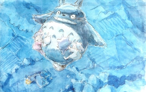 animarchive:My Neighbor Totoro poster illustrated by Hayao...