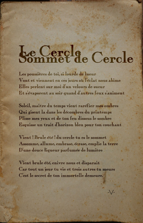 lapoeterie:Le Cercle-2- Sommet de Cercle-V-