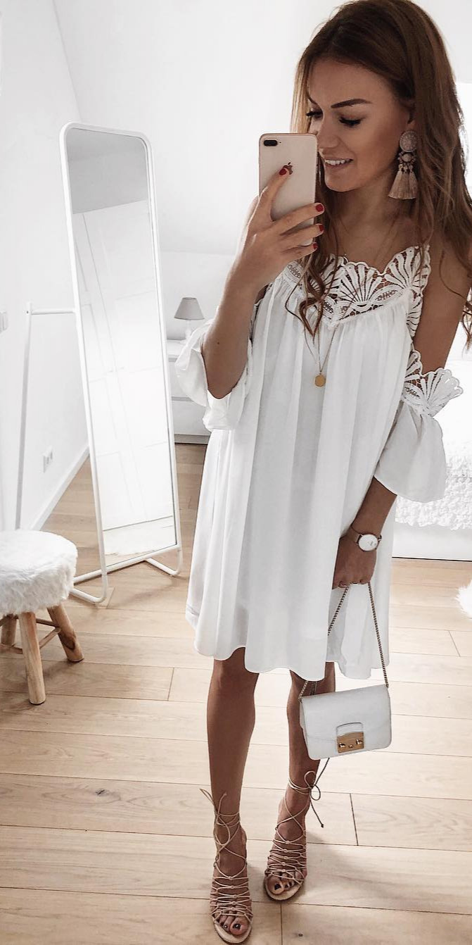 60+ Amazing Spring Outfit Ideas to Feel In Love With - fashion week, celebrity news uk, #Fashion, #Happy Endlich mal ein paar wTemperaturen Es wurde auch Zeit Bald kann ich all meine sKleidchen von seamlessfashion ausfMorgen kann ich euch noch ein paar neue, tolle Teile zeigen Das bedeutet es gibt wieder einen neuen Haul *Anzeige* Ich weuch noch einen schTag unf ganz viel Sonne , outfit , outfitinspiration , outfitoftheday , dailyoutfit , dailylook , ootd , wiwt , whitedress , dress , furla , furlametropolis , summer , summervibes , summerdress 