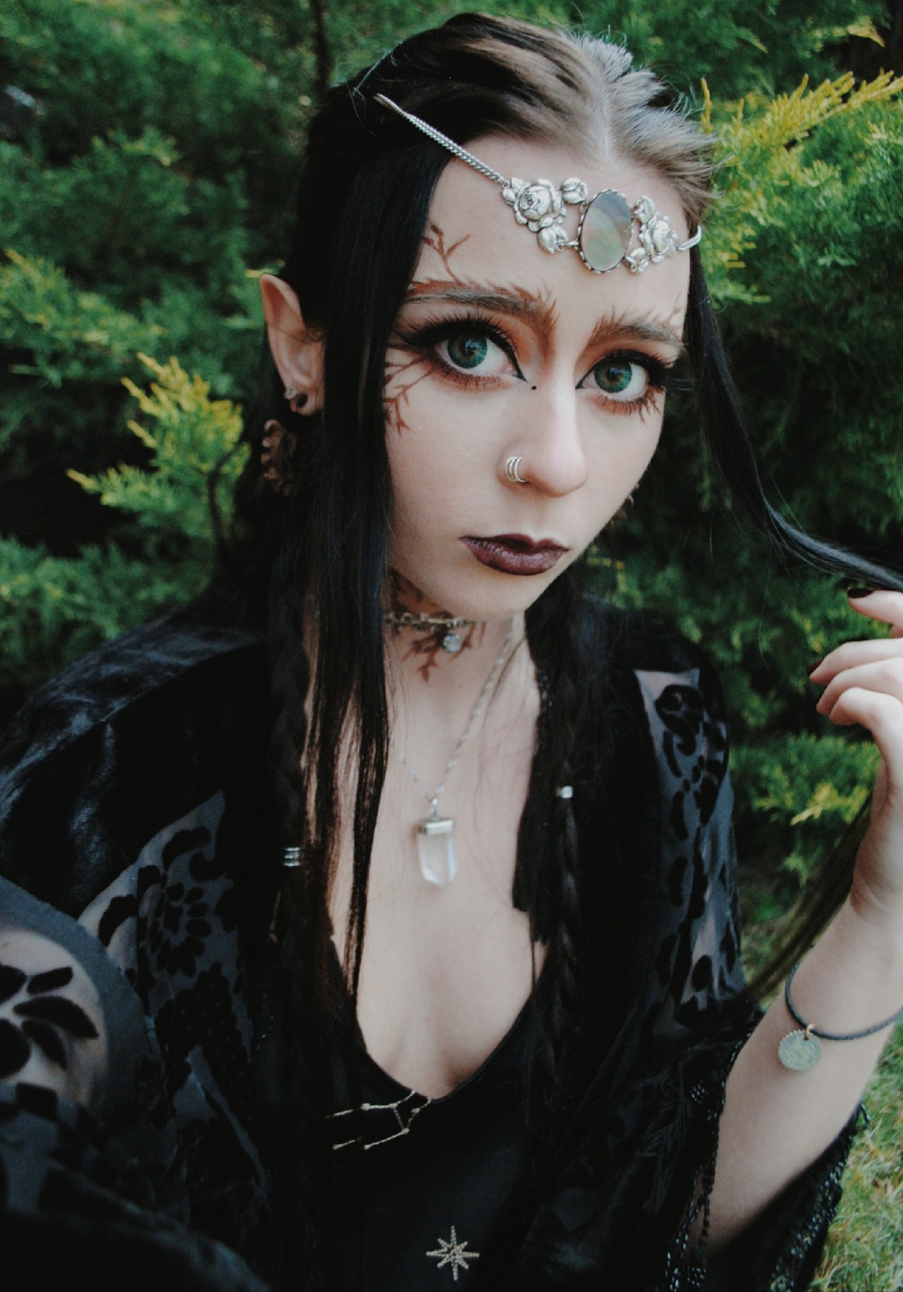 Forest elf makeup