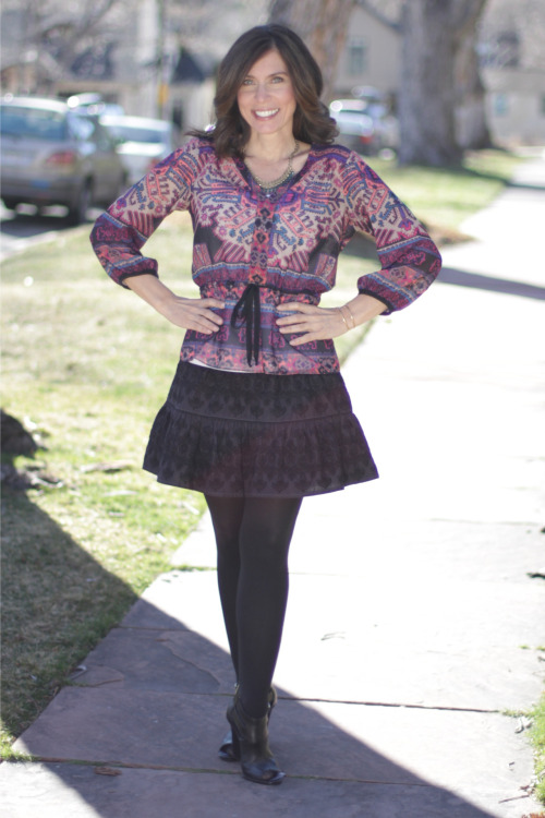 Bohemian top headed to the Farmer’s Market... | MRS. AMERICAN MADE