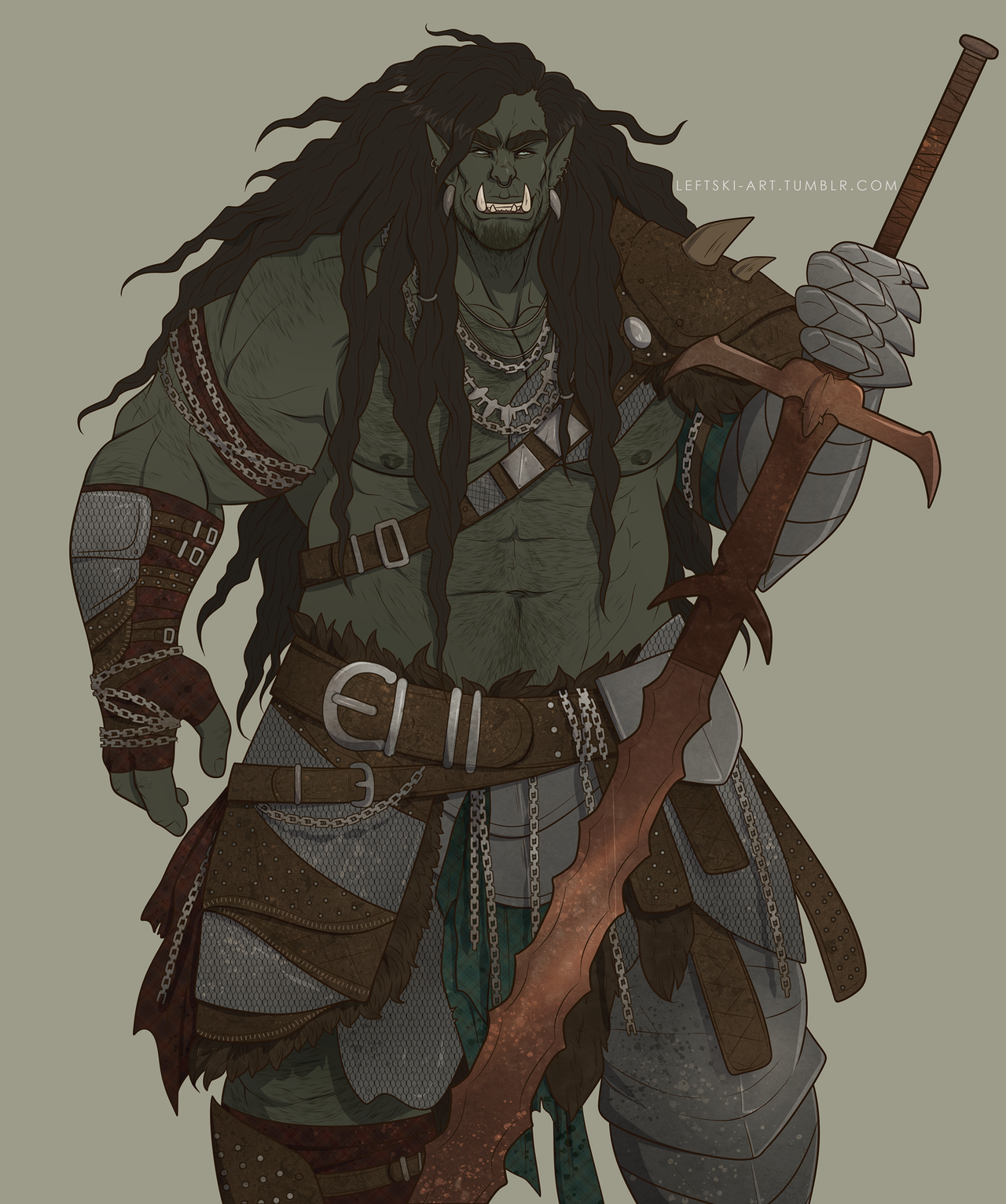 Home of Handsome Muscle Boys — Colossus. Orc Fighter