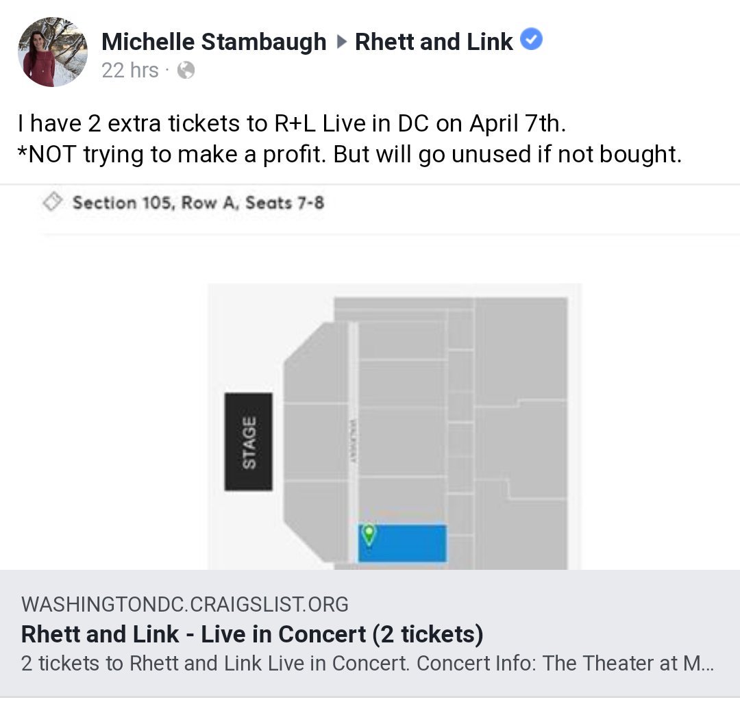 Washingtondc Craigslist Org >> Rhettandlinkommunity Mb Michelle Has Two 2 Tickets For Sale For Washingtondc Craigslist Org >> Rhettandlinkommunity Mb Michelle Has Two 2 Tickets For Sale For