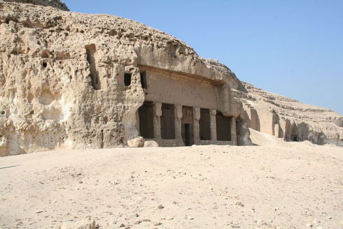 egypt-ancient-and-modern:Temple of Pakhet, built by Hatshepsut...