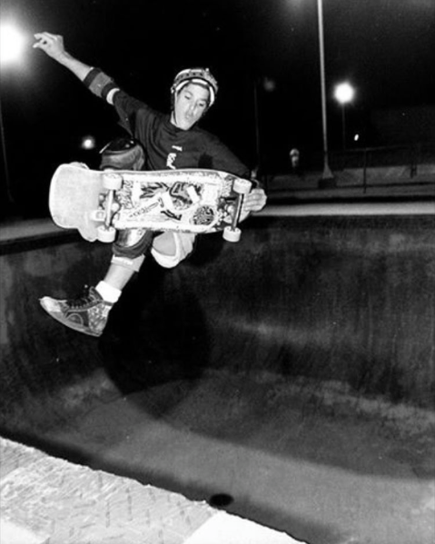 Omar Hassan back in 1987 Upland Pipeline Skatepark... - Vans Skate