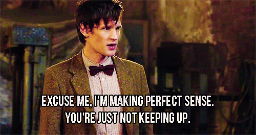Image result for doctor who make it up gif