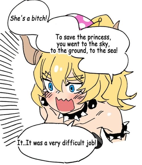 absolutelyapsalus:This is the only valid piece of Bowsette...