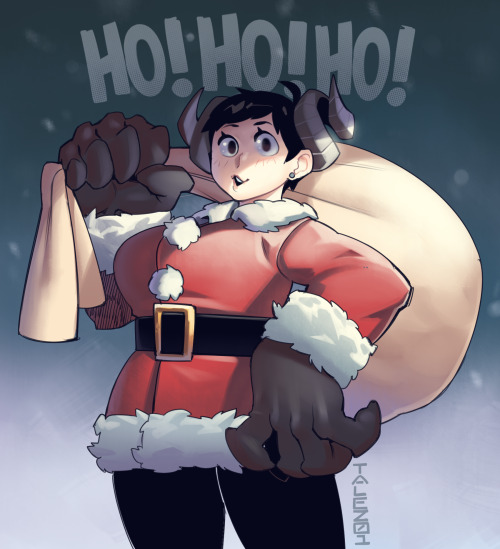 talezshittyblog:would you trust santa with horns and gigantic...