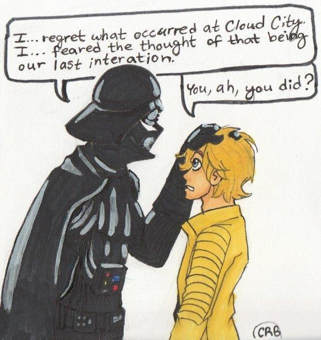 you're my dark star — coleroz: Luke and Vader one shots. The first one...