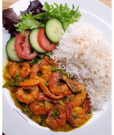 coconut curried shrimp | Tumblr