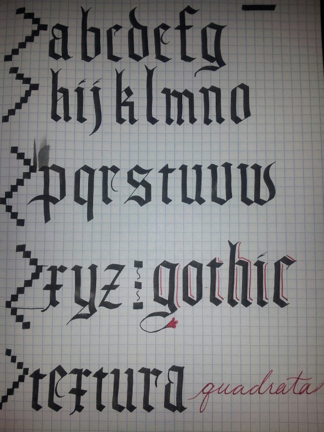 gothic textura formata font