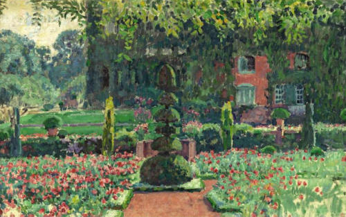 artist-rysselberghe:Garden in summerMedium: oil,canvas