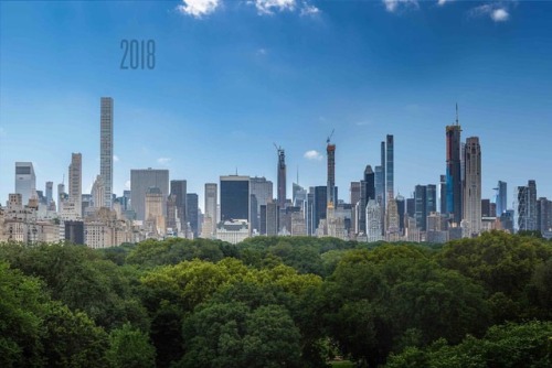 skyline supertall slender skyscrapers