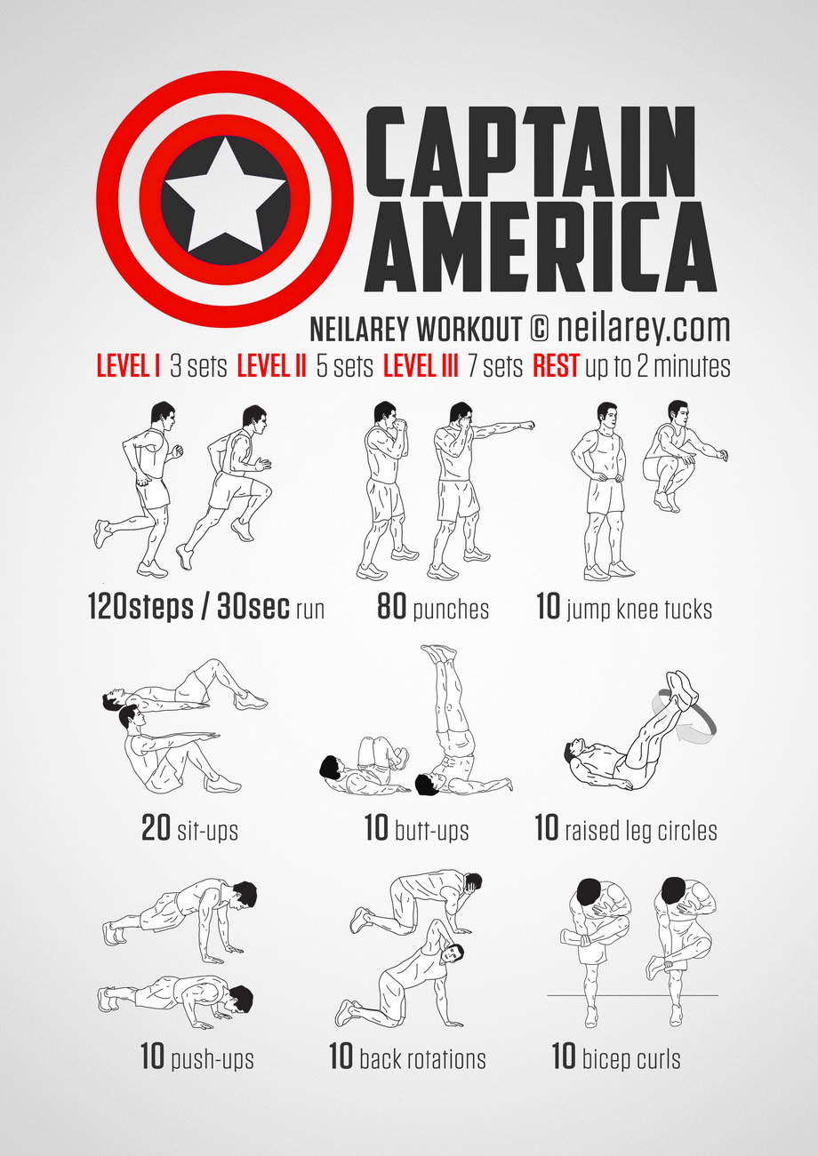 superhero fitspo (Avenger workouts from The NR Project)