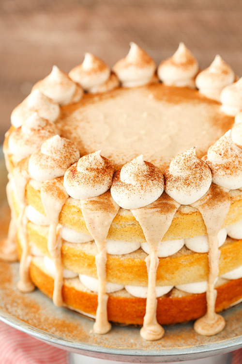 foodffs:CINNAMON ROLL LAYER CAKEReally nice recipes. Every...