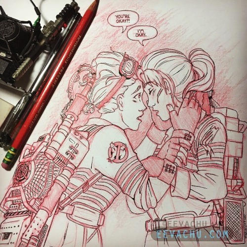 eevart:OTP inktober day 1: forehead touch. Late because I...