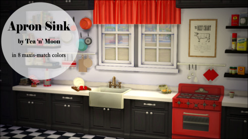 teanmoon:Apron Sink by teanmoon. A maxis match apron sink for...