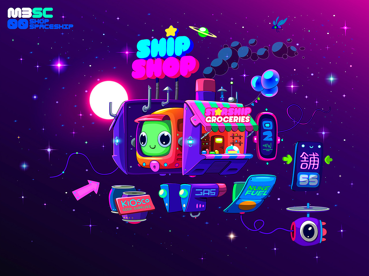 ShopShip for Space Cantina by Juan Casini: juancasini.tumblr.com Full Project on Behance: https://www.behance.net/gallery/50269781/Space-Cantina — Immediately post your art to a topic and get feedback. Join our new community, EatSleepDraw Studio,...