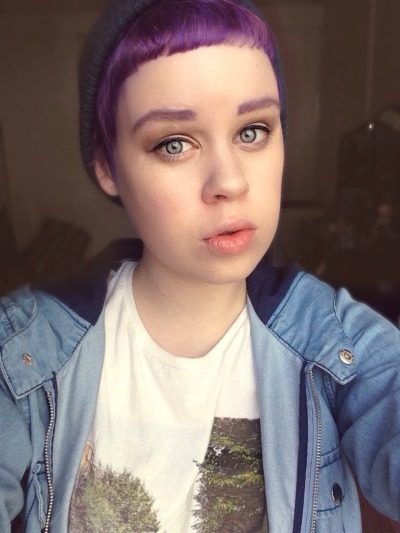 Short Purple Hair Tumblr