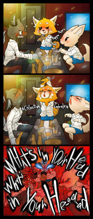 poisondynamite:Some Aggretsuko fanarts I’ve been waiting a while...