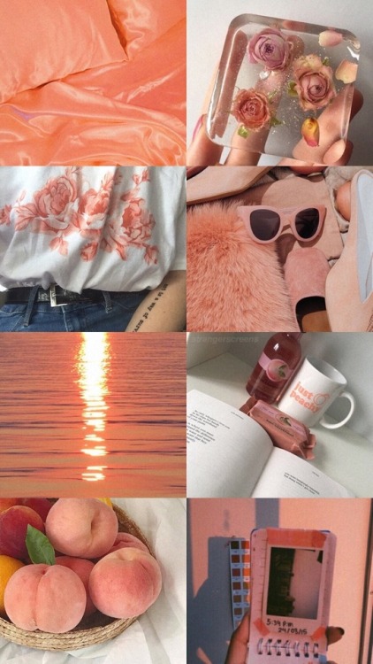 strangerscreens:peachy aesthetic