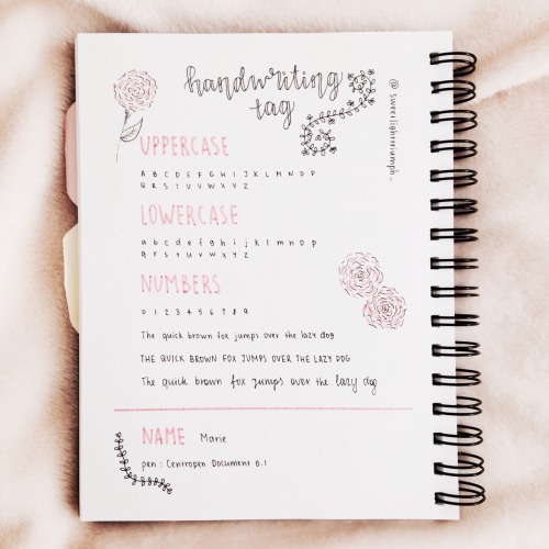 sweetlighttriumph:Handwriting sample