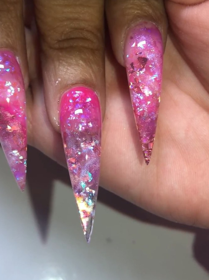 blue nails, blooming nails, perfect nails, nail studio, clear acrylic nails Sculpted Stiletto Nails | Queen of Pink Mylar Nails. A ValentineDay set that Iposting hella late . . . your next Full Set, Fill, or Pedi service at pampernailgallery.com Now open in Fremont, California!. Click nowselect a service, and tap my name to book an appointment with me. DM me  if you have any questions . . Tags: , getpamper , pampernailgallery , nails , oaklandnails , sanjosenails , sfnails , bayareanails , celebritynails , bayareanailtech , celebritynailtech , sculptednails , nailforms , acrylicnails , clearnails , nails , nailsonpoint , nailporn , nailpro , stilettonails , pinknails , glitternails , mylarnails , longnails 