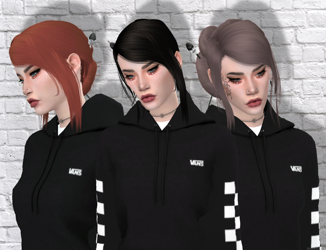 Sims 4 CC — soulevans997: Curbs Hair 97 Retexture 30...