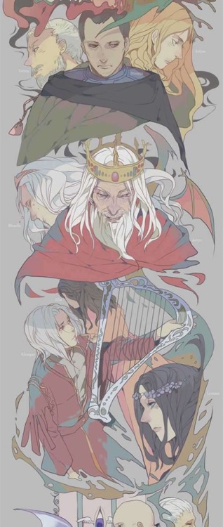 ricbrunett:Game of Thrones Anime style, really amazing...