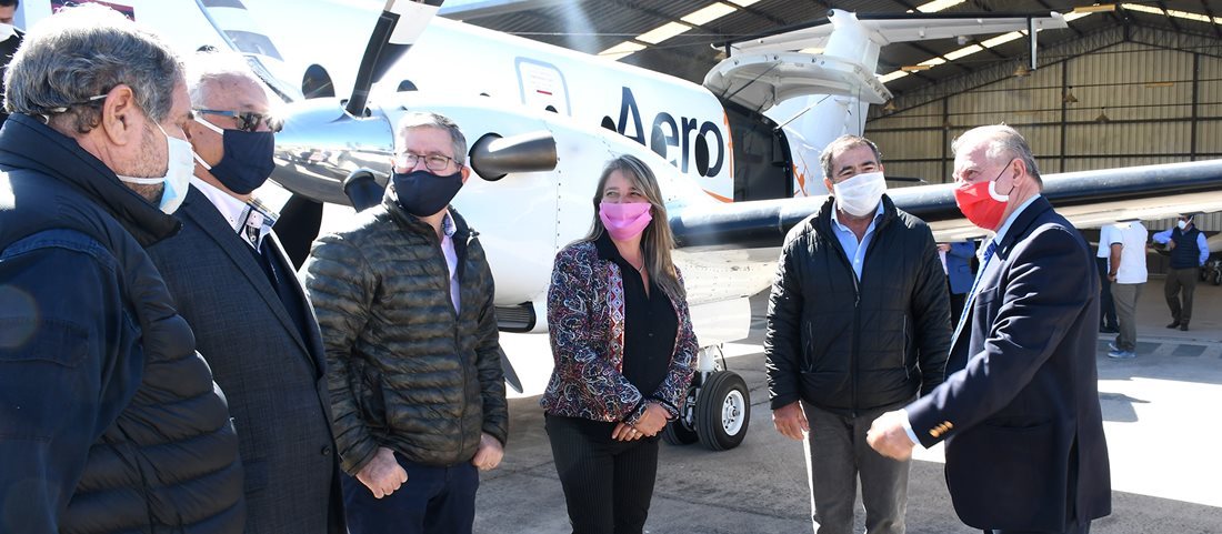 Flightventure presentó su nueva aeronave y la puso a disposición del Gobierno provincial