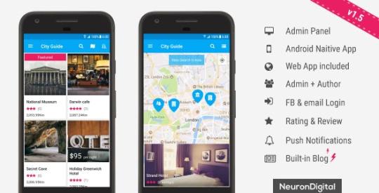 Ultimate City Guide App Template v1.5 Nulled