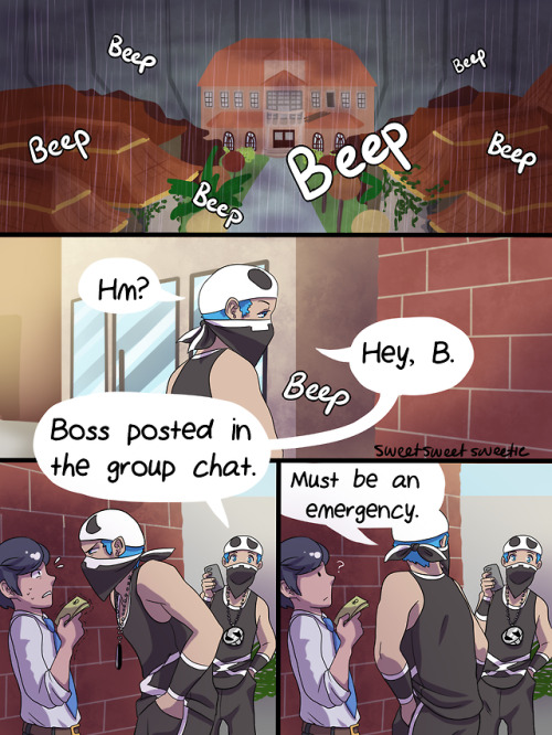 sweetsweetsweetie:It was an emergency.Have a dumb lazy comic...