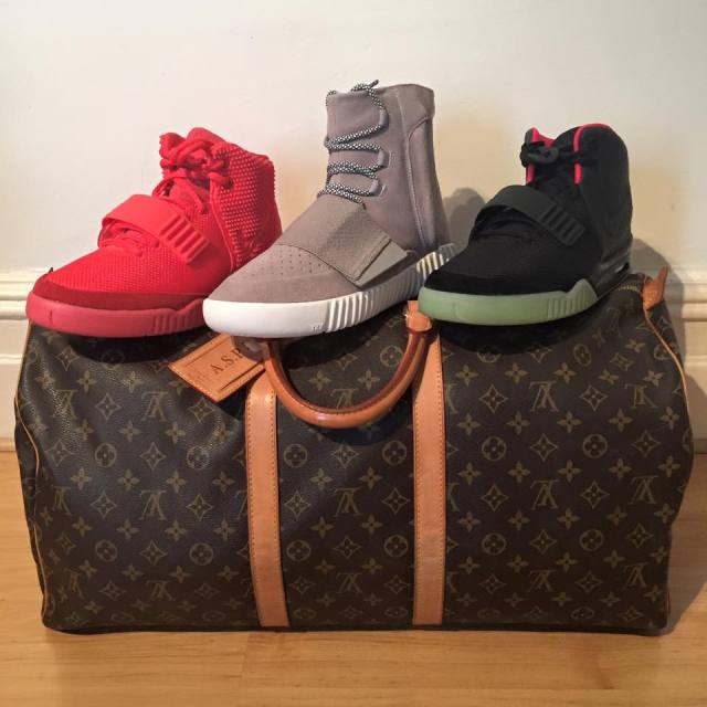 Forever Temporary; Louie Vuitton Duffle Bag - Yeezy 2 Red October