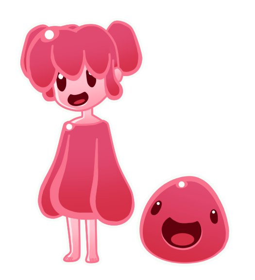 Kind of a hiatus ig — Humanoid Slime from slime rancher made by me! Pink...