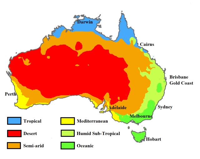  Australia  s climate  Maps on the Web