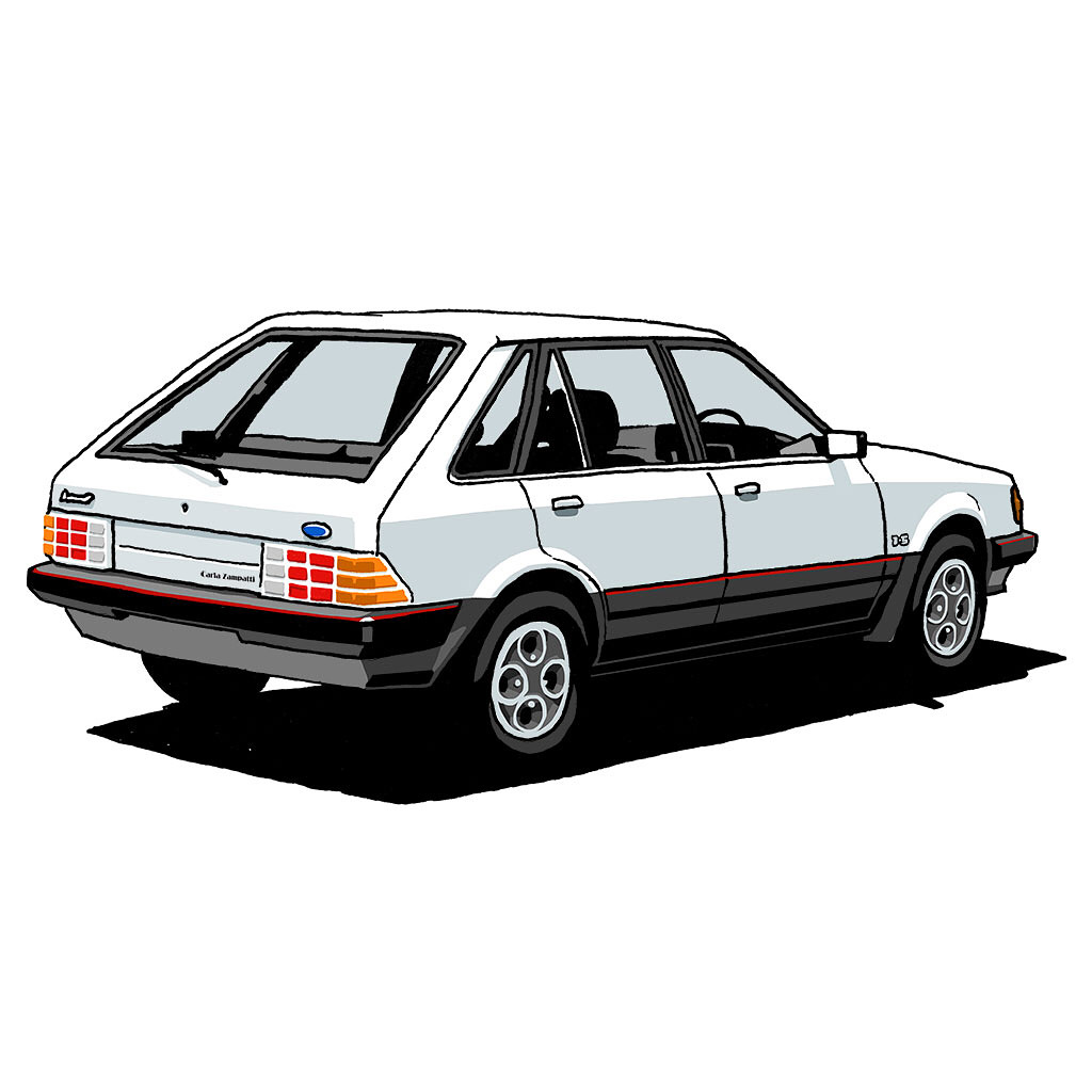 Ford Laser Carla Zampatti In Early 1985, - Draws Your Car