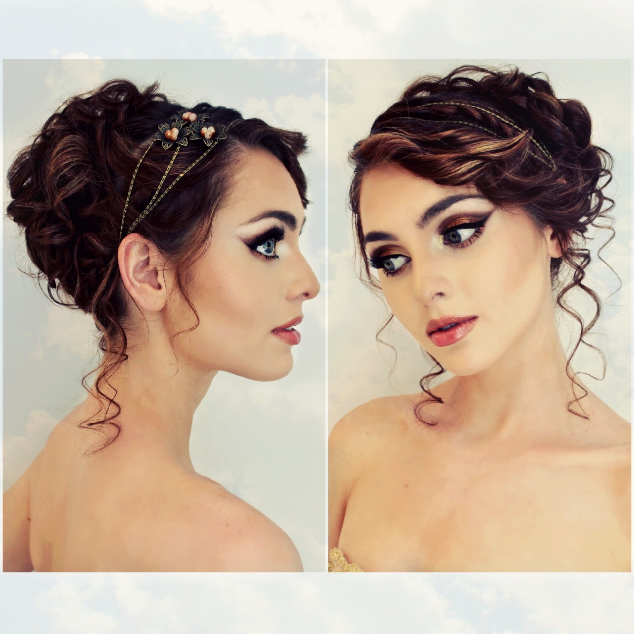 Jackie Wyers Greek Goddess Updo Bronze Makeup