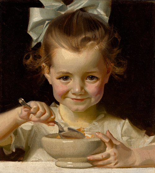 heavenpoison:J.C. Leyendecker, Kellogs kids, 1915-1917, Oil on...