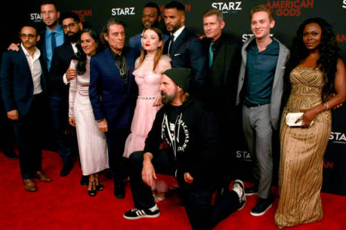 The American Gods cast attends the American Gods Season Two Red...