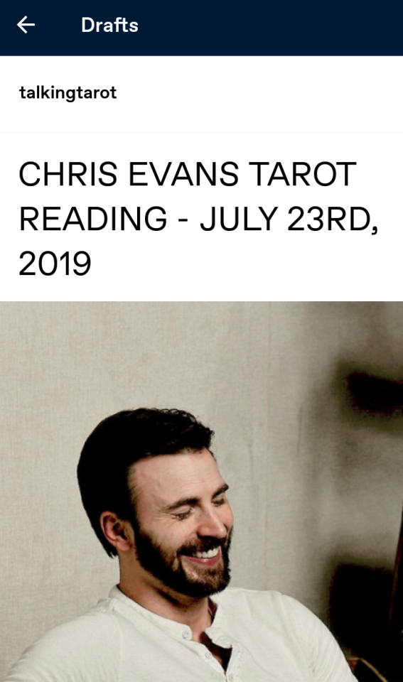 HRH Royal Tarot — Love Chris Evans and Michael B Jordan, so looking...