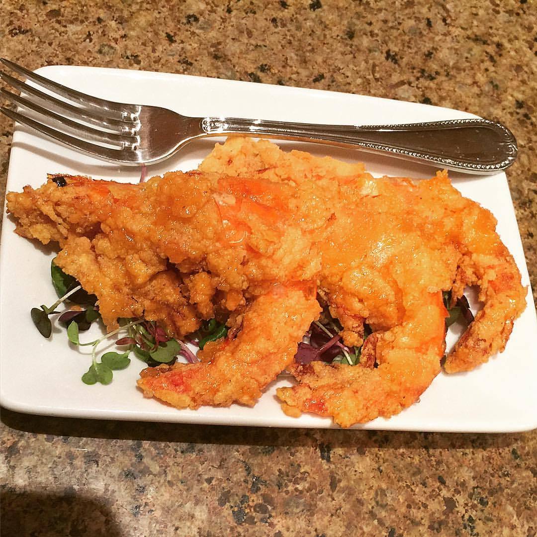 Chef Ryan G — Coconut-Crystal fried soft shell shrimp (yes...