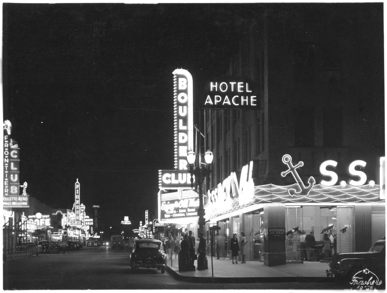 Vintage Las Vegas — SS Rex and Boulder Club. Las Vegas c. 1945-1946....