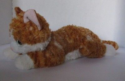 stuffed orange tabby cat