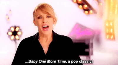 Image result for baby one more time what a pop classic kylie minogue gif