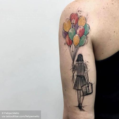 Red Balloon Temporary Tattoo - Set of 3 – Little Tattoos