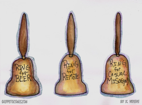 bells mysogony gag gift crappy gift comic watercolor art artists on tumblr webcomics on tumblr snippets