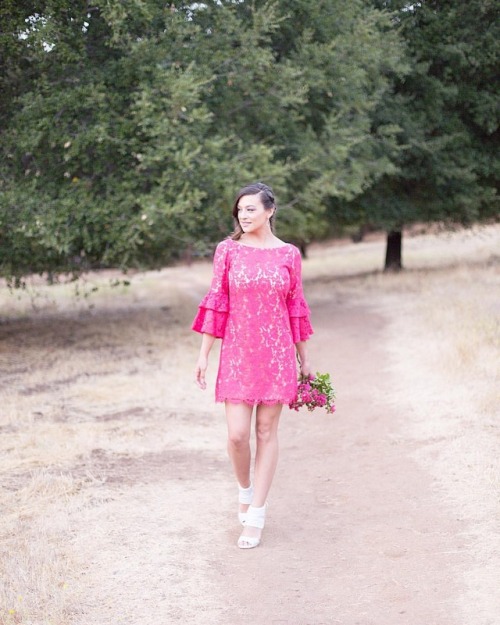 pinkdress pinkfashion pinkbouquet valentinedress bridesmaidfashion