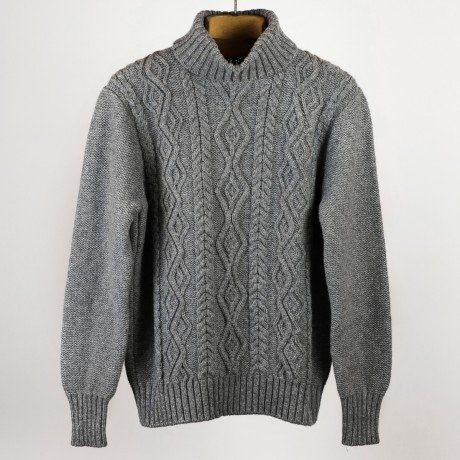 abitofcolor — Irish Fisherman’s Knit Roll Neck Sweater - What is...