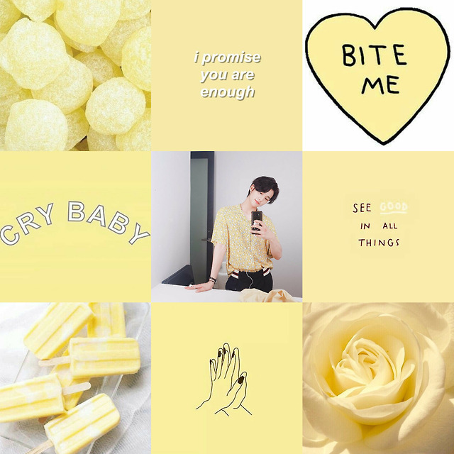 K-pop edits and wallpapers — Hyunjin yellow moodboard ...