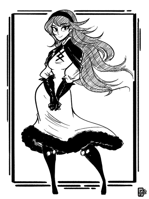 scruffyturtles:Agnes Oblige sketch commission